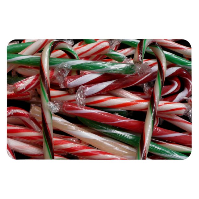Schokolade Minze Candy Canes Holiday Festival Magnet (Horizontal)