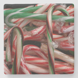 Schokolade Minze Candy Canes Holiday Festival Steinuntersetzer