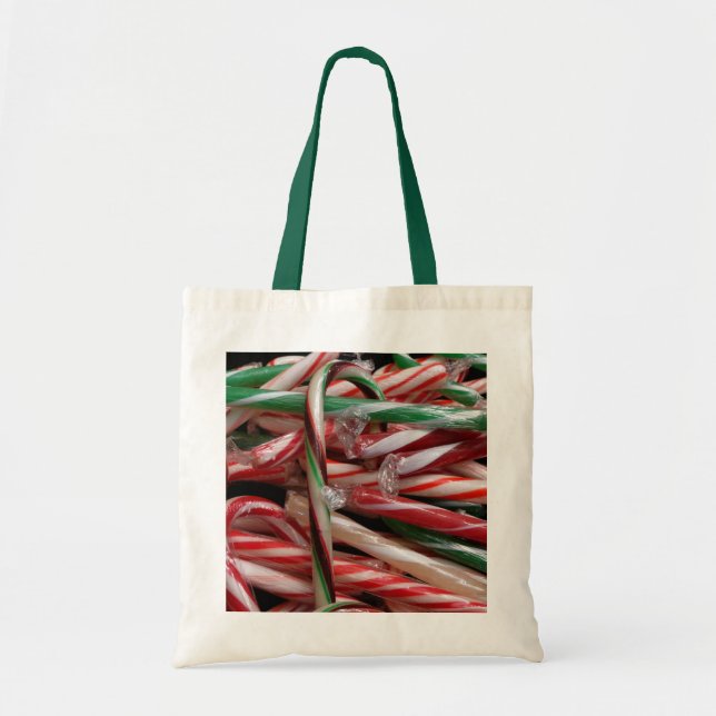 Schokolade Minze Candy Canes Holiday Festival Tragetasche (Vorne)