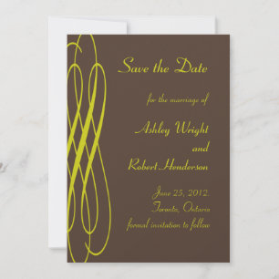 Schokolade mit goldenen Ribbons Save the Date