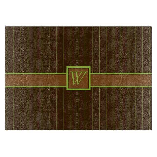 Schokolade mit Limonem Pinstripes-Glasschneider Schneidebrett (Vorderseite)