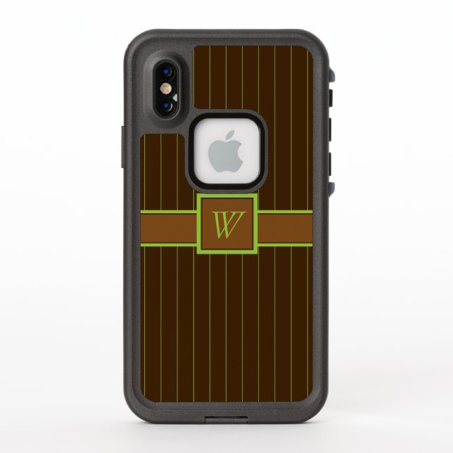 Schokolade mit Limonen Pinstripes Lifeproof Case (Rückseite)