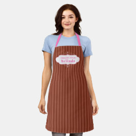 Schokolade mit Süßwaren Stripe Chocolatier Backen Schürze