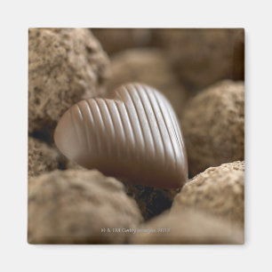 Schokolade nestled unter anderen Schokoladen Magnet