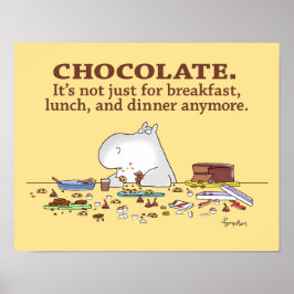 SCHOKOLADE NICHT NUR FÜR DAS FRÜHSTÜCK VON Boynton Poster