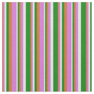 Schokolade, Orchid, Lavendel & Green Lines Muster Stoff