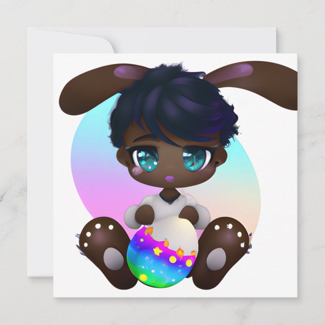 Schokolade Ostern Melanin Bunny Baby Rabbit Melani (Vorderseite)
