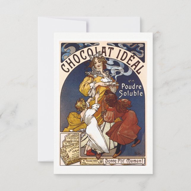 Schokolade Party Einladung (Vorderseite)