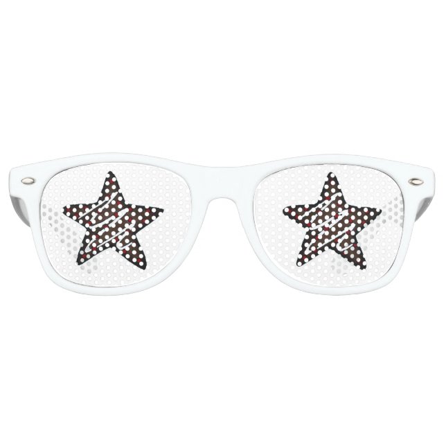 Schokolade Peppermint Star Weihnachtskochtopf Partybrille (Vorderseite)