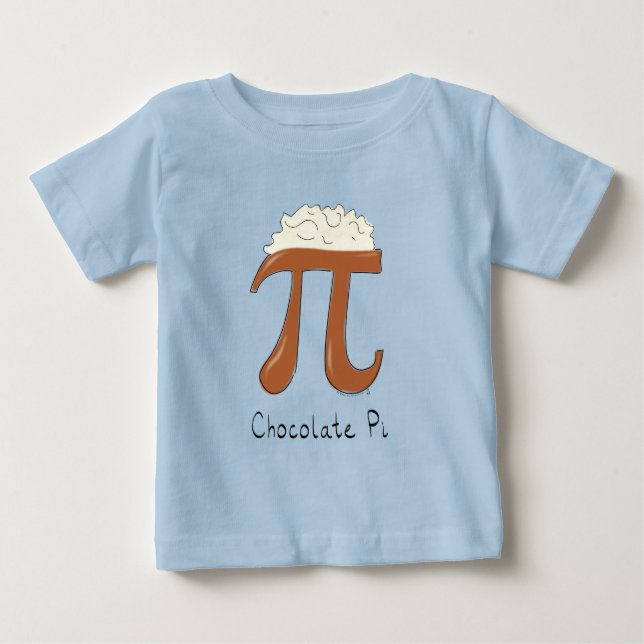 Schokolade Pi Niedlich Mathe Pi Day Kid's Baby T - Baby T-shirt (Vorderseite)