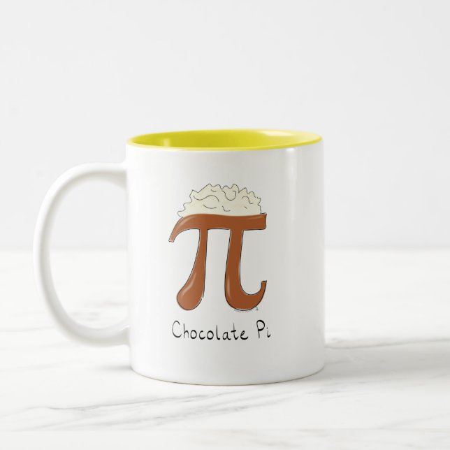 Schokolade Pi Niedlich Mathe Pi Tag Kaffee Tasse (Links)