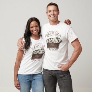 Schokolade Pie Social Dessert Bake Sale Party T-Shirt