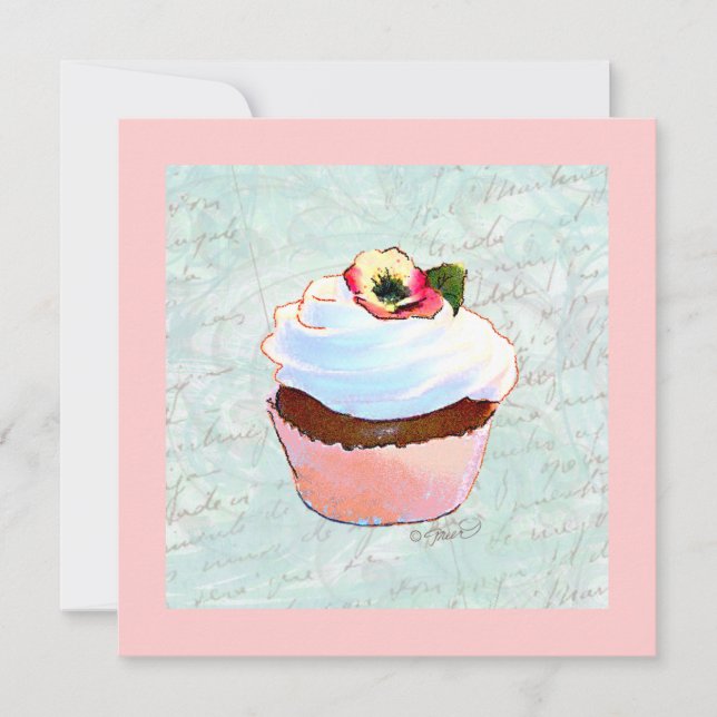 Schokolade Pink Cupcake (Vorderseite)