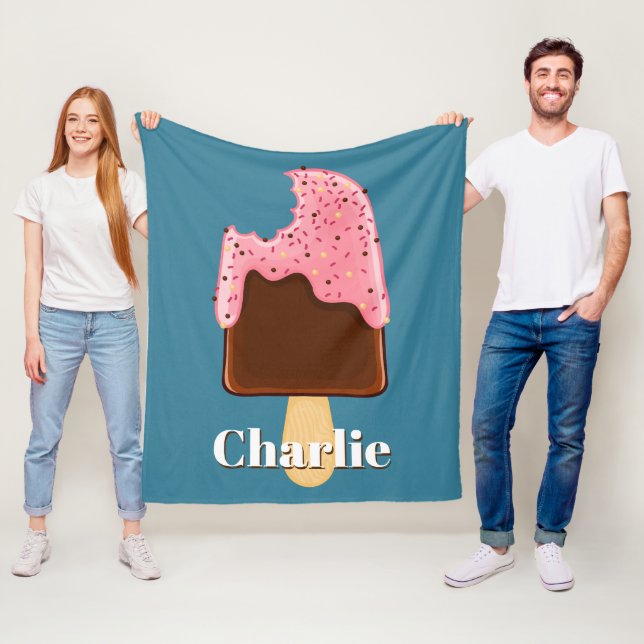 Schokolade Popsicle individuelle Name & Fleece (Beispiel)