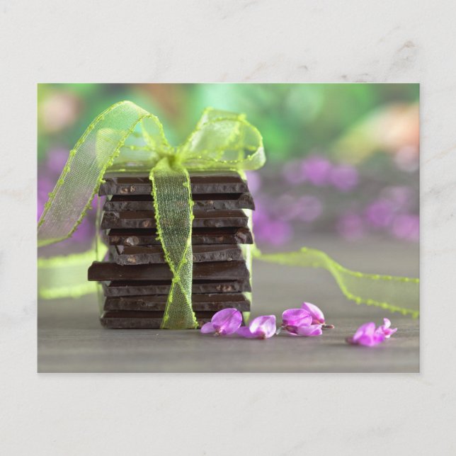 Schokolade Postkarte (Vorderseite)