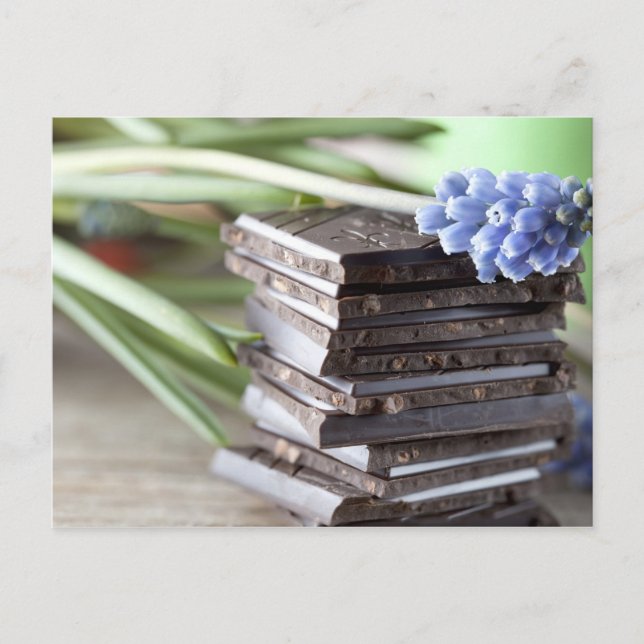 Schokolade Postkarte (Vorderseite)