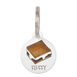 Schokolade Roast Marshmallow Smore Campfire S'more Haustiermarke
