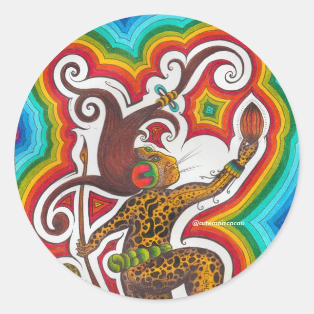 Schokolade Runder Aufkleber (Vorderseite)