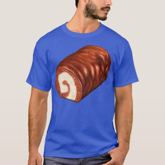 Schokolade Schweizerisches Rollenkuchenmuster T-Shirt
