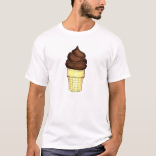 Schokolade Soft Serve Ice Cream Cone Tee Shirt