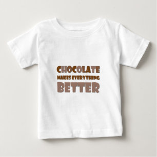 Schokolade Sprichwort Baby T-shirt