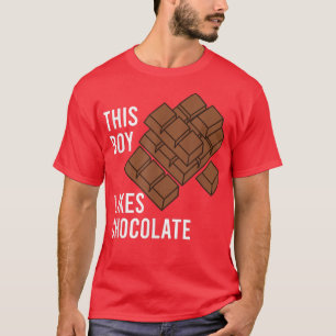 Schokolade Sprichwort Junge mag Schokolade Kakao T-Shirt