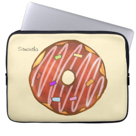 Schokolade Sprinkle Donut Laptopschutzhülle