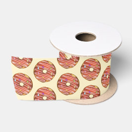 Schokolade Sprinkle Donut Satinband
