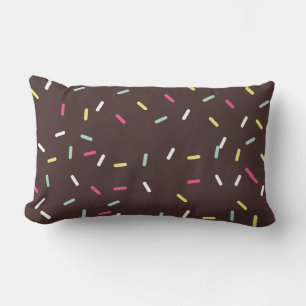 Schokolade Sprinkle Lumbar Kissen