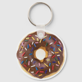 Schokolade Sprinkles Doughnut Schlüsselanhänger