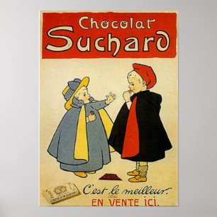Schokolade Suchard 2 Vintage und Poster