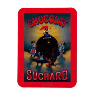 Schokolade Suchard Vintage PosterEuropa Magnet