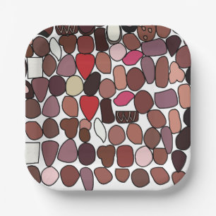 Schokolade Süßwaren Geburtstagsparty Pappteller