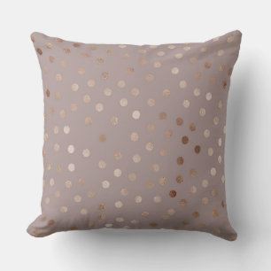 Schokolade Taupe/ Polka Dot Hope Rises Pillow Kissen