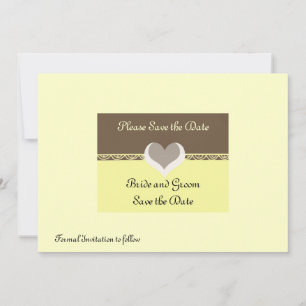 Schokolade und Buttercreme Save the Date einladen