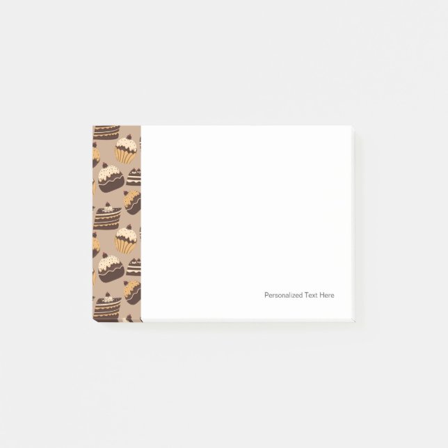 Schokolade und Gebäck 3 Post-it Klebezettel (Vorderseite)