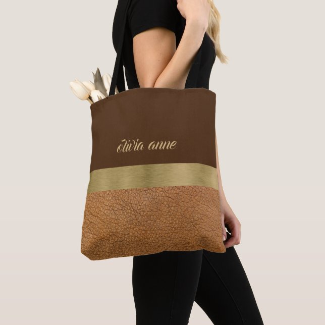 Schokolade und Gold Tasche (Von Nahem)