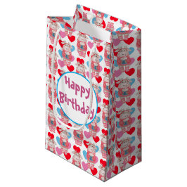 Schokolade und Herzbeutel Kleine Geschenktüte