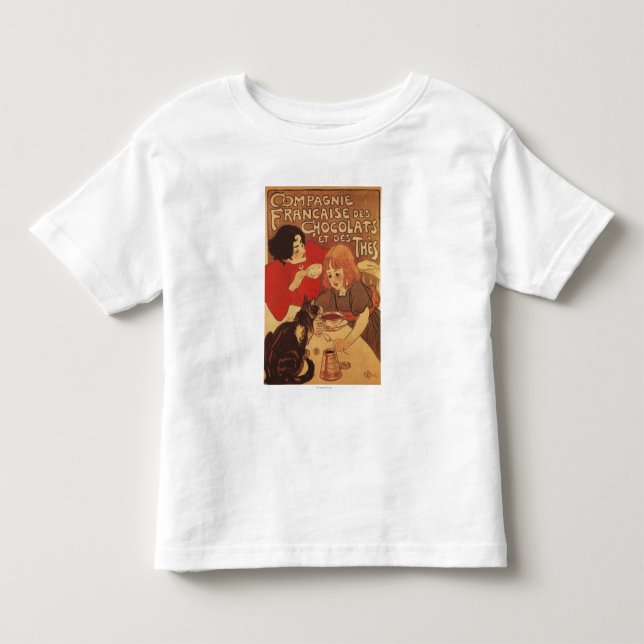 Schokolade und Mutter und Tochter des Tee-Co Kleinkind T-shirt (Vorderseite)