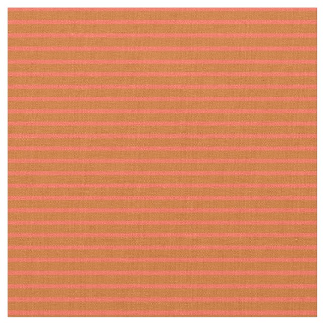 Schokolade und rote Streifen/Linienmuster Stoff (Nahaufnahme)