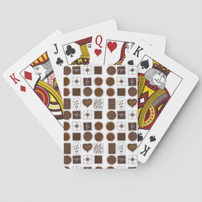 Schokolade Valentinstag Chokowskuchen Spielkarten (Rückseite)