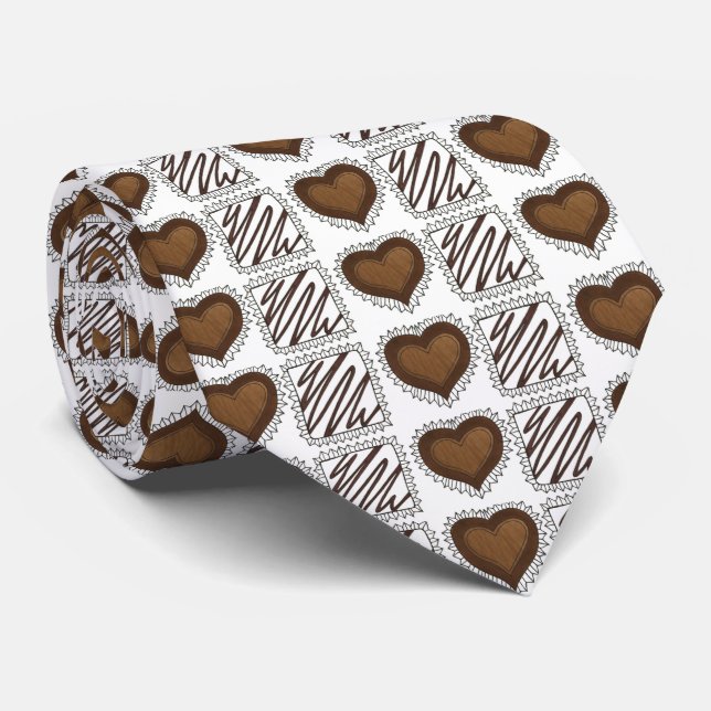 Schokolade Valentinstag Süßigkeiten Krawatte (Gerollt)