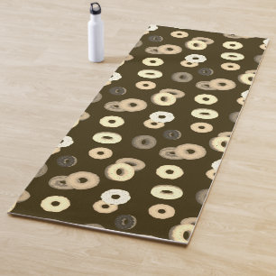 Schokolade Vanille spendet elegantes Muster braun Yogamatte