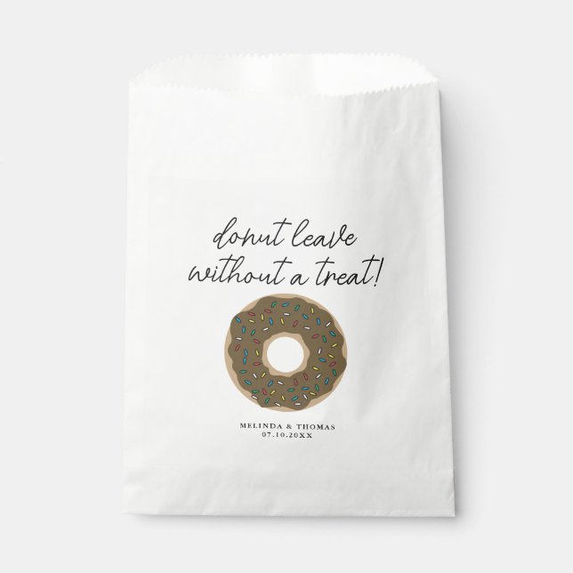Schokolade, wenn ich lustige Hochzeit mache Geschenktütchen (Vorderseite)