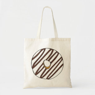 Schokolade Zebra Stripe Donut Doughnut Feinschmeck Tragetasche