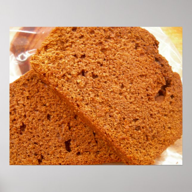 Schokolade Zucchini Brot Poster (Vorne)