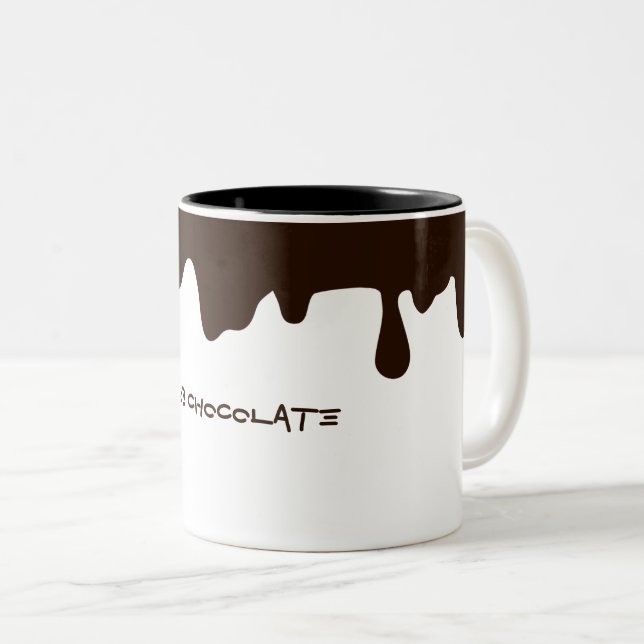 Schokolade Zweifarbige Tasse (VorderseiteRechts)