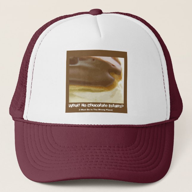 Schokoladeeclair-Kappe Truckerkappe (Vorderseite)