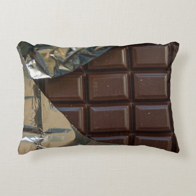 Schokoladen-Bar-Polyester-Akzent-Kissen 16" X12 " Dekokissen (Vorderseite)