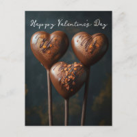 Schokoladen Cake Pops Herzen Valentinstag